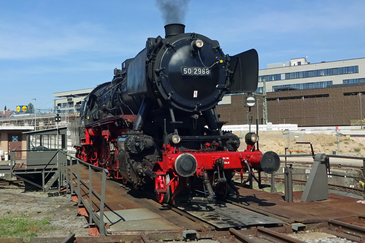 Am 15 September 2019 war 50 2988 ins Süddeutsches Eisenbahnmuseum Heilbronn.