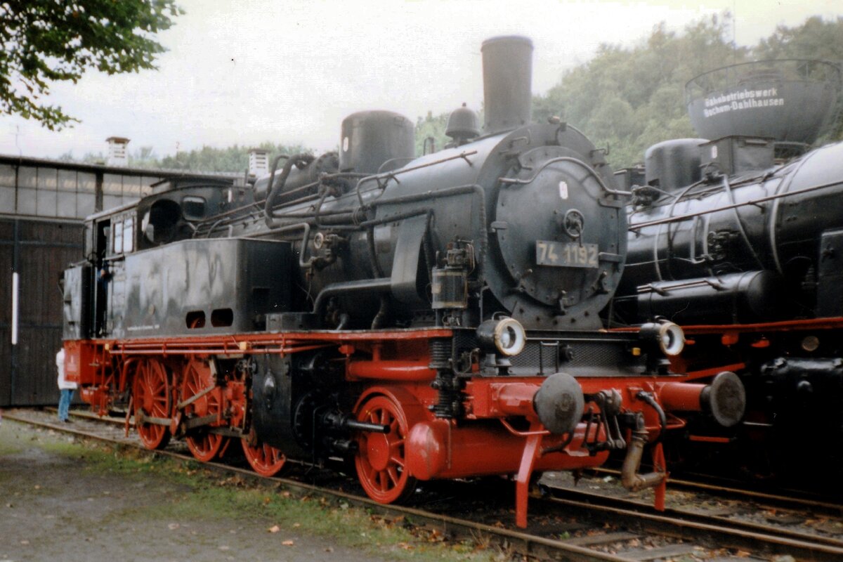 Am 17 Juli 1999 steht 74 1192 ins DGEG-Museum von Bochum-Dahlhausen.