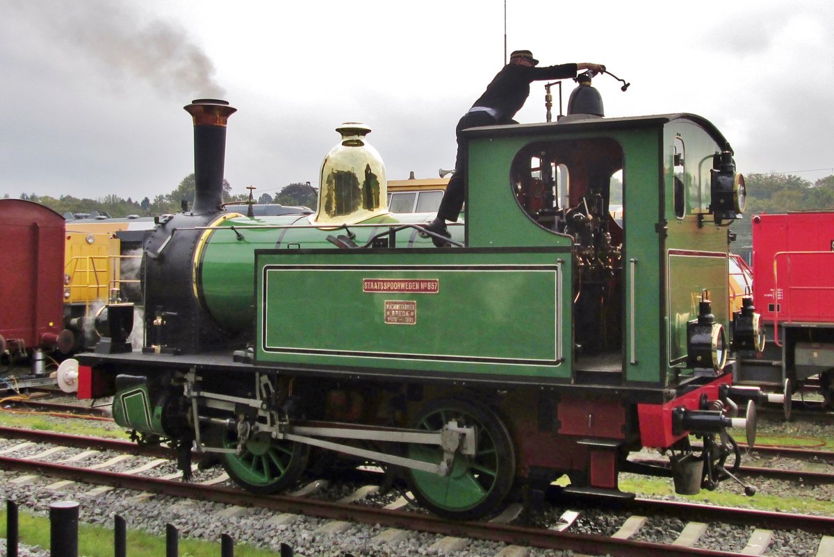 Am 17 Oktober 2017 war ex-NS 675 Kikker (Frosch) in Amersfoort.