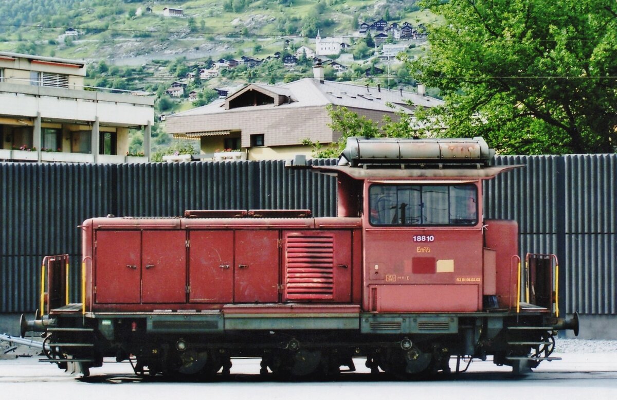 Am 21 Mai 2008 steht SBB 18810 in Visp.