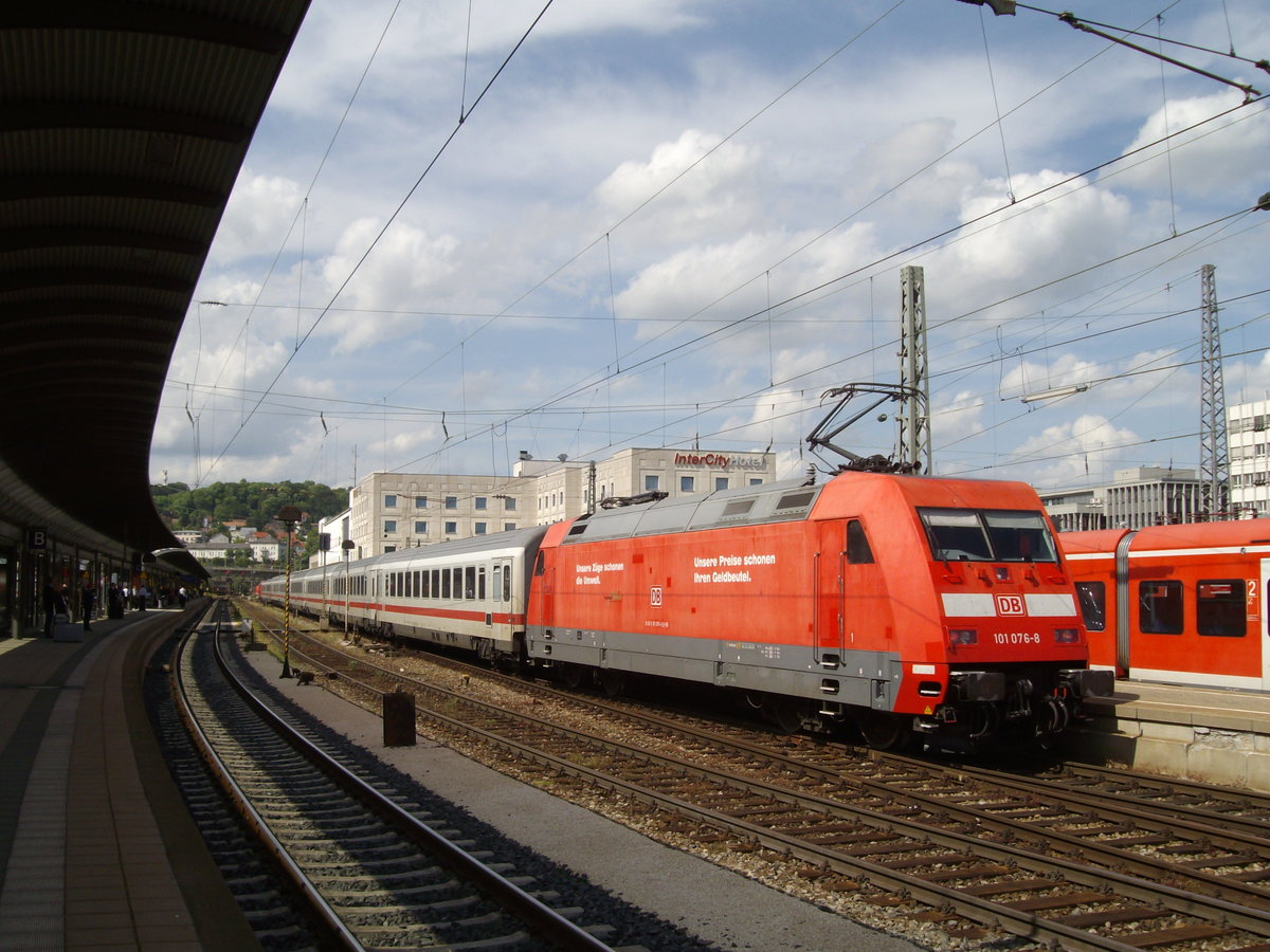 Am 23 Mai 2009 steht 101 076 in Ulm. 