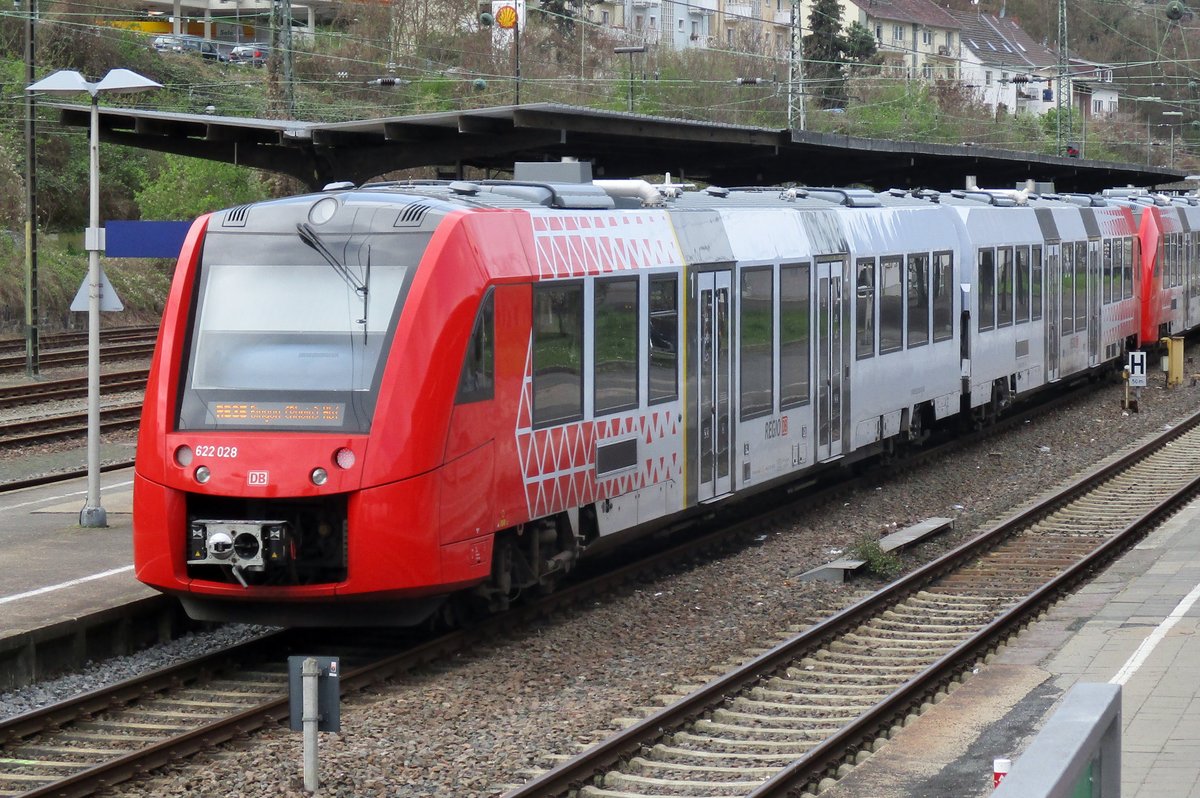 Am 29 Mrz 2017 steht 622 028 in Bingen. 