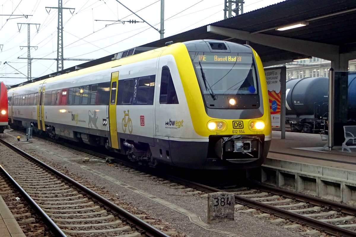 Am 3 Jänner 2020 steht 612 554 in Singen (Hohentwiel).