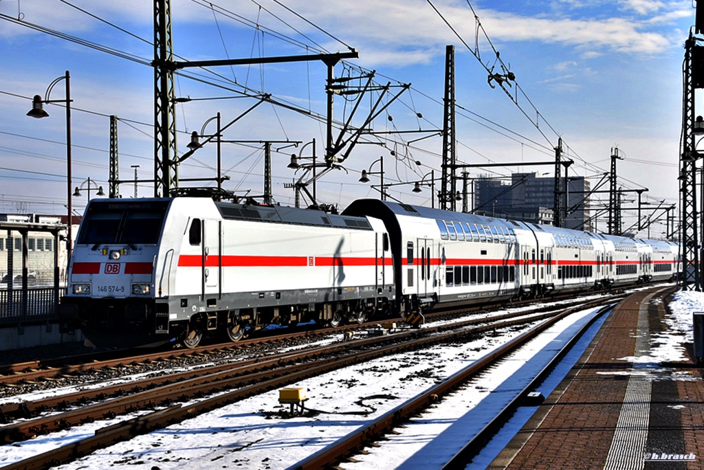 ankommender ICE-dosto mit 146 574-9,zum hbf dresden,04.02.17