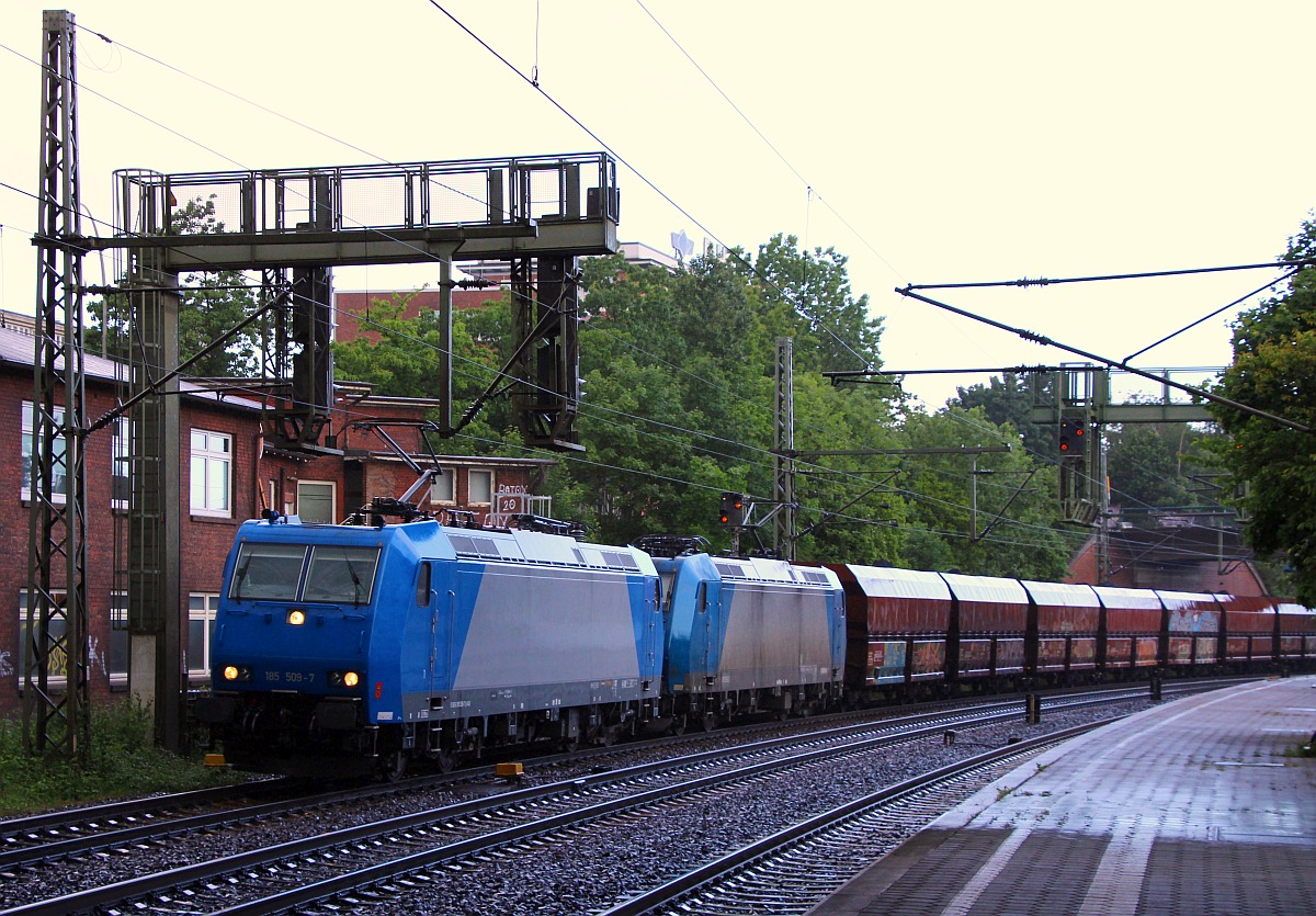 ATLU 185 509-7 und 506-3 mit Kohlependel, HH-Harburg 28.05.2022