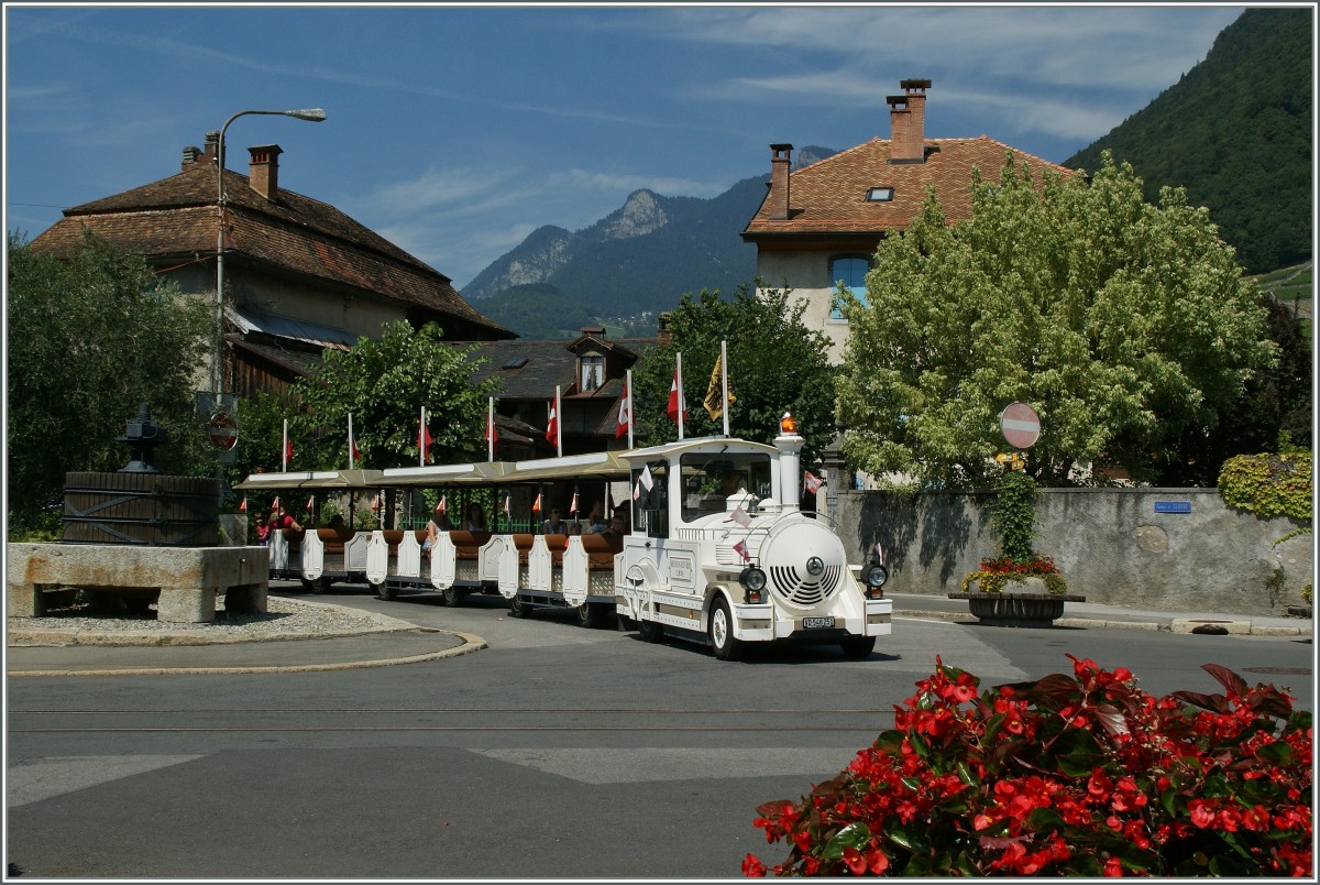 Auch in Aigle gibt es einen  Petit Train .
22.08.2013