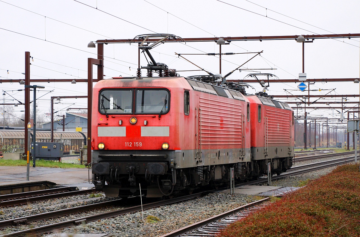 Auf gehts....Ausfahrt für die 112er Doppeltraktion Richtung Süden. Pattburg/DK 05.02.2023