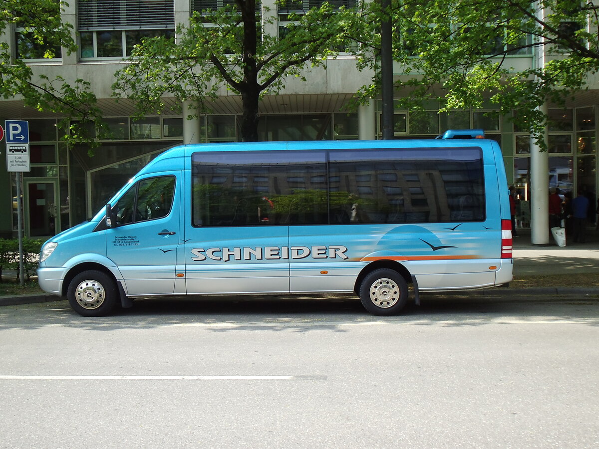 Aus der Schweiz: Schneider, Langendorf - Mercedes Benz Sprinter am 11. April 2014 in Mnchen (Aufnahme: Martin Beyer)