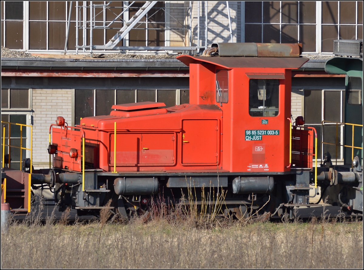 Aus der Traktorensammlung bei Stauffer in Frauenfeld, Tm 231 003-5. Februar 2014.
