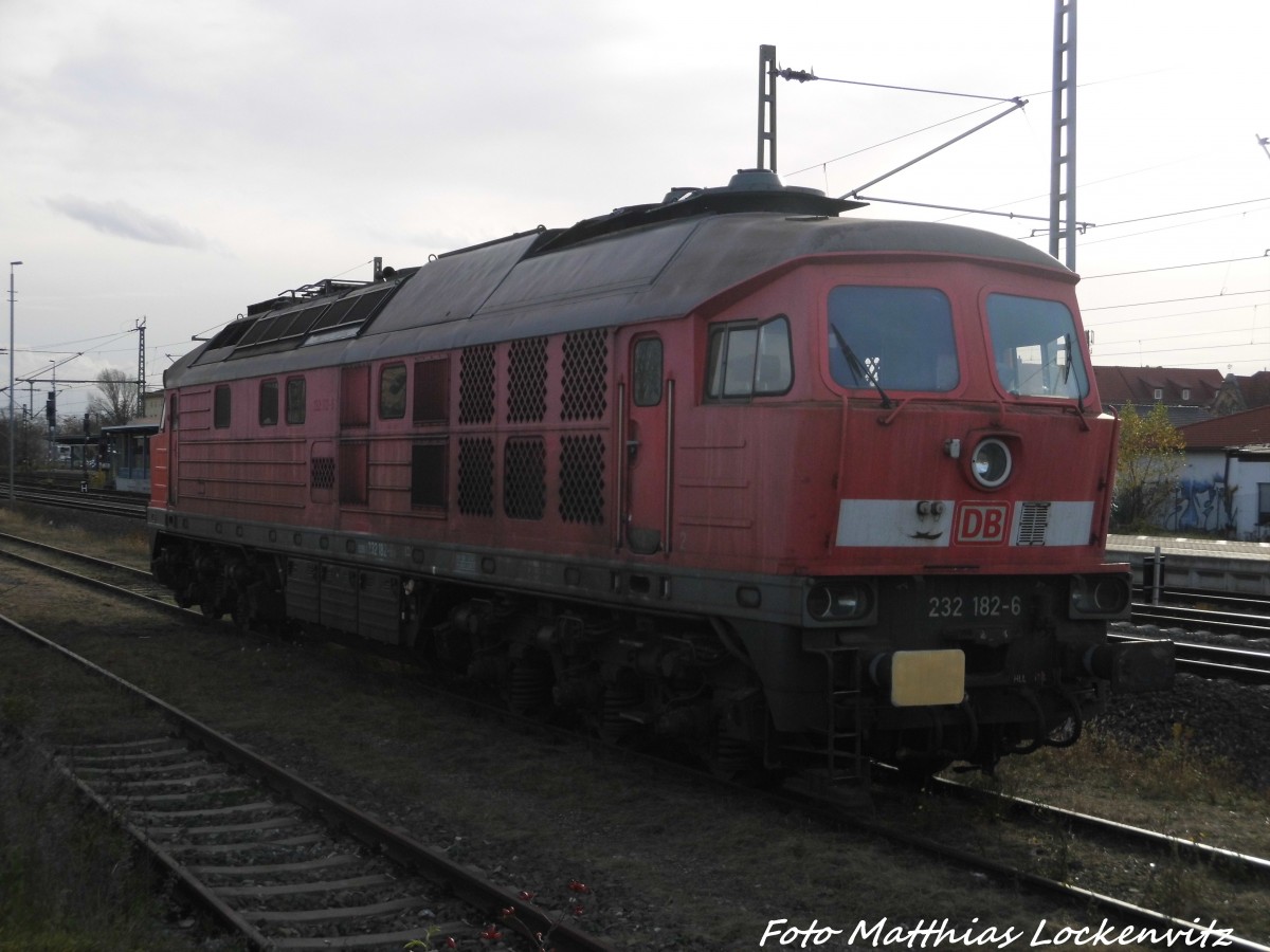 Ausgeschlachtete 232 182 in Delitzsch am 19.11.15