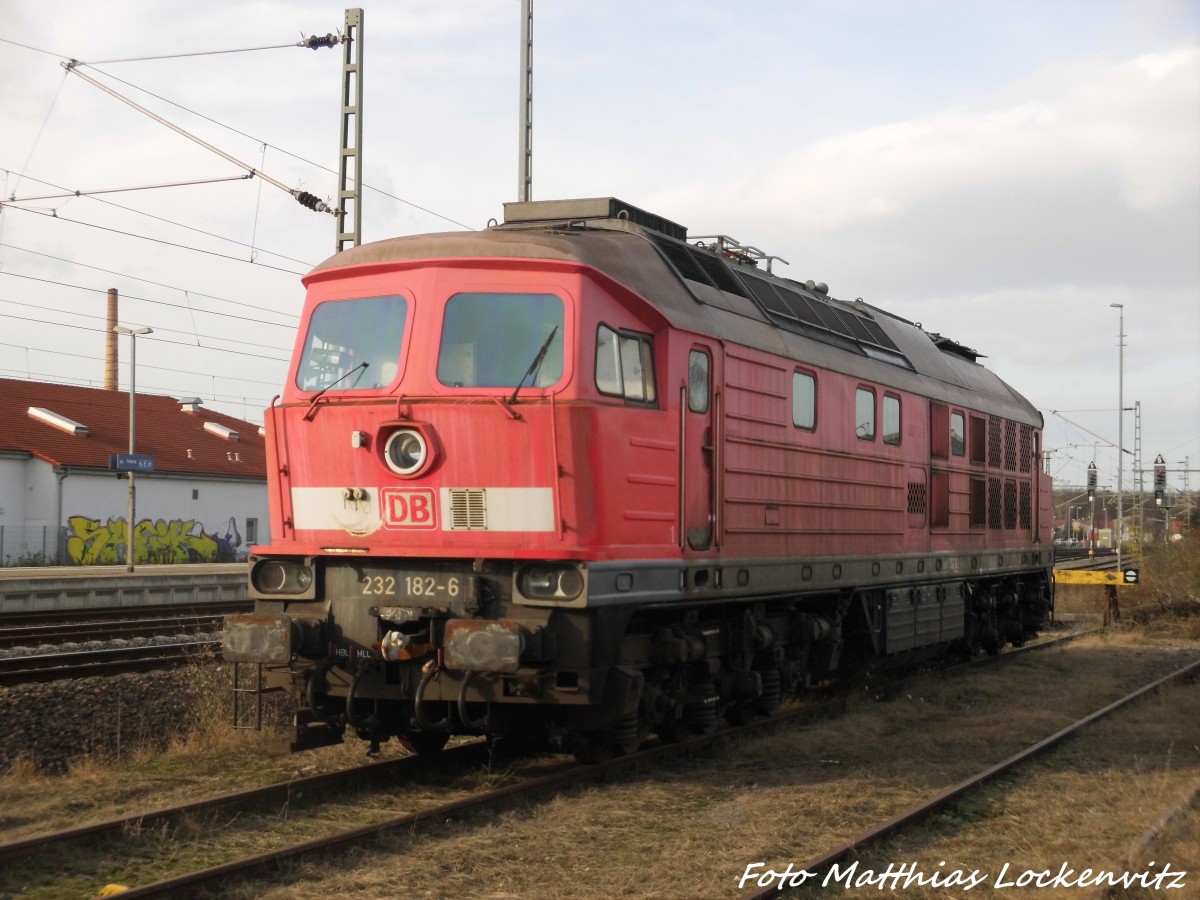 Ausgeschlachtete 232 182 in Delitzsch am 19.11.15