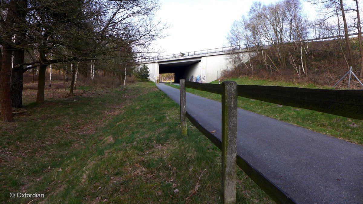 Autobahnbrücke bei Timmerloh in der Lüneburger Heide.