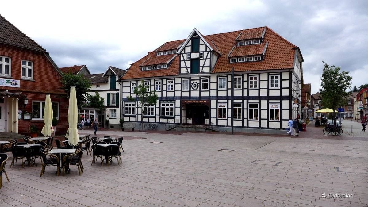 Bad Bevensen, Fachwerkhaus in der Stadtmitte.