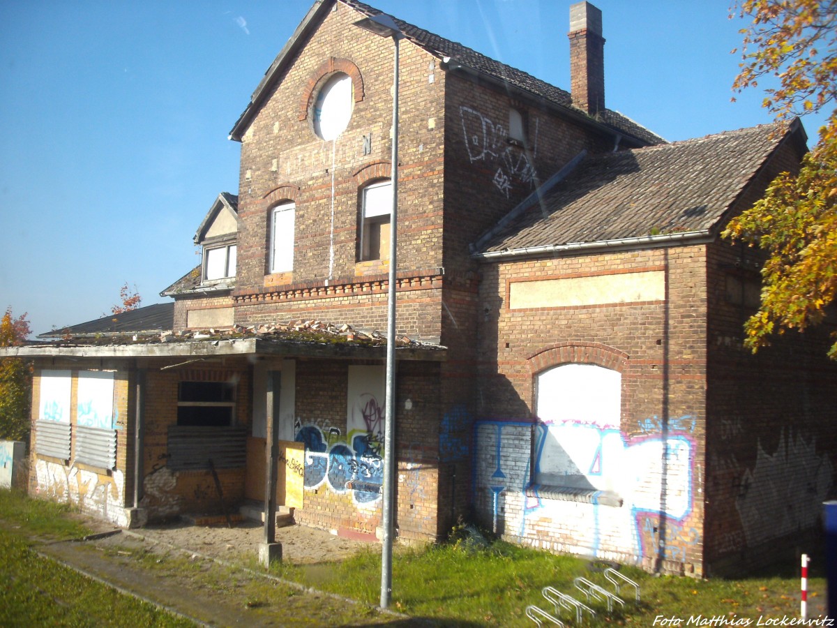 Bahnhof Wittenhagen am 7.10.13