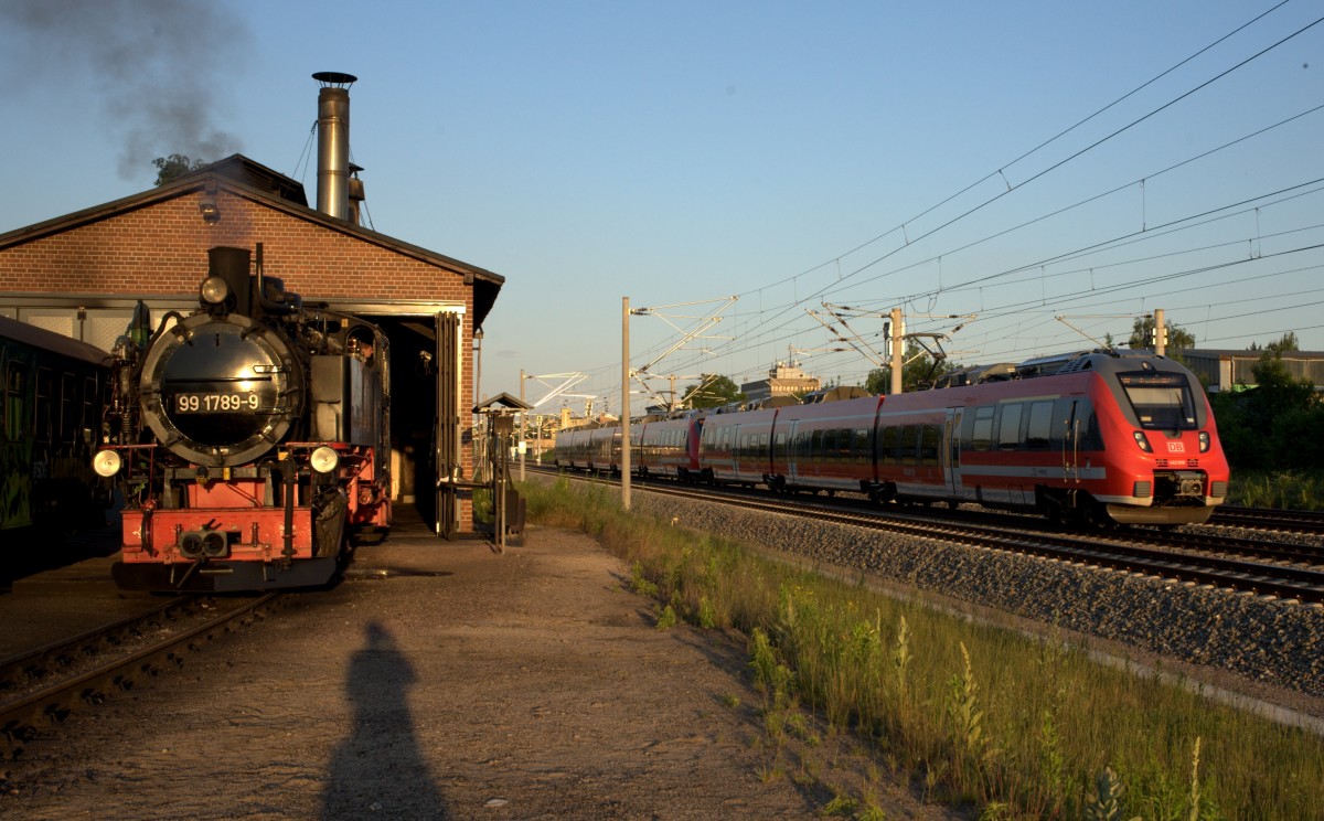 Begegnung alt und neu in Radebeul Ost.06.06.2014  20:27 Uhr.