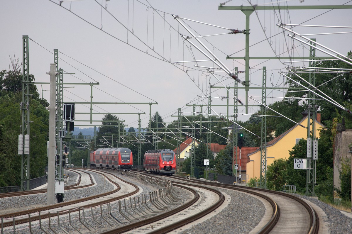 Begegnung am KM 106.0 in Radebeul 10.08.2103 19:43 Uhr
