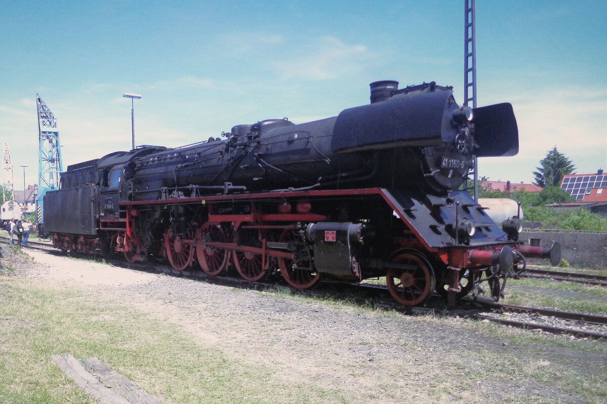 BEM 41 1150 steht am 1 Juni 2019 ins Bw Nördlingen.