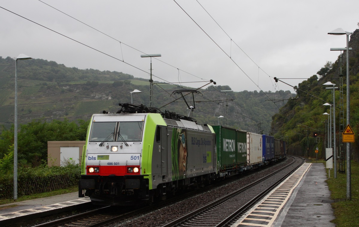 BLS 486 501 am 14.09.13 in Lorchhausen