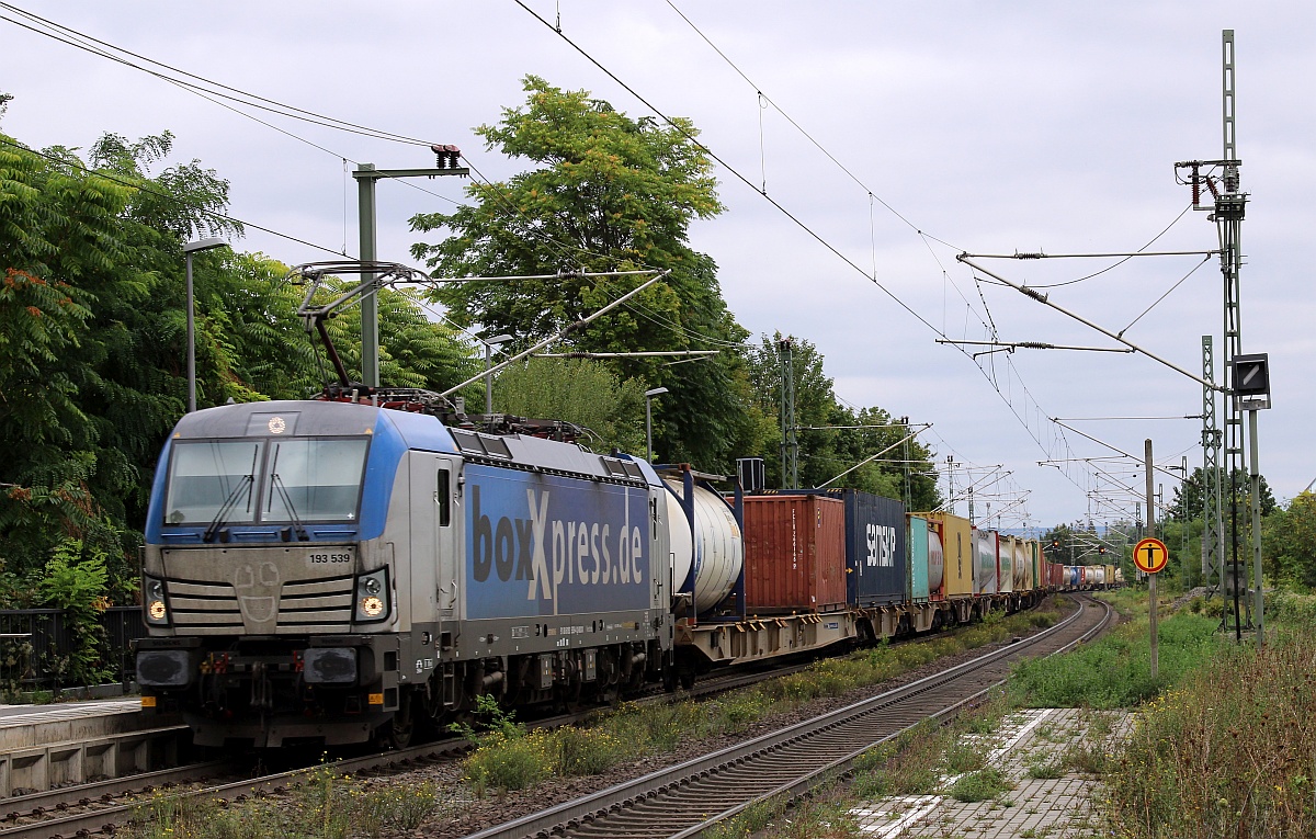 BoxXPress 193 539-4 mit gemischtem KLV. Geisenheim 16.09.2021