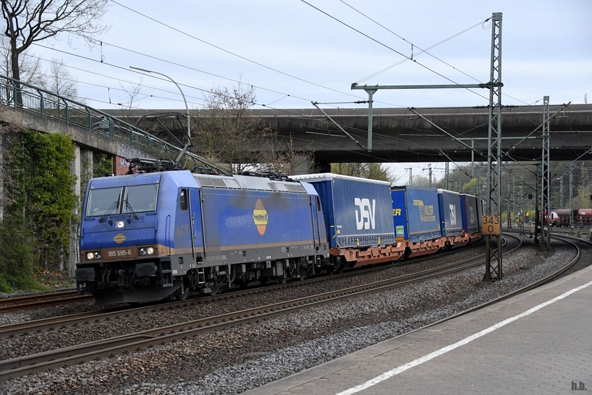 BRLL 185 595 zog einen KLV durch hh-harburg,21.04.22