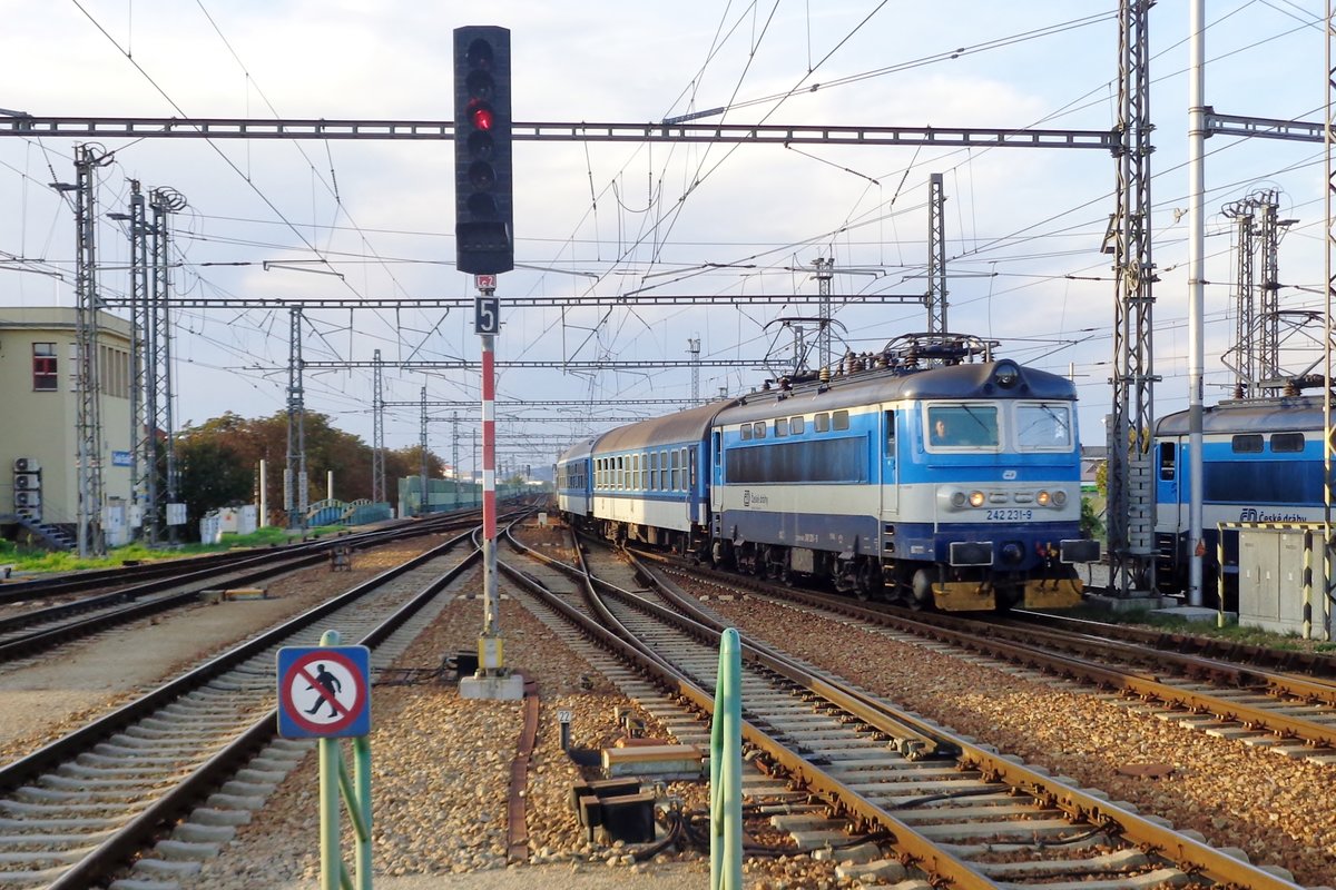 CD 242 231 treft am 21 September 2018 in Ceske Budejovice ein.