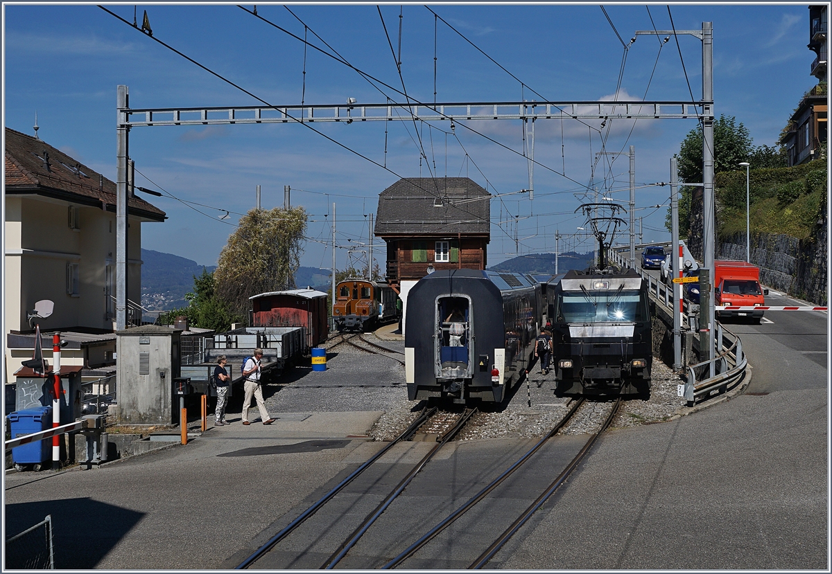 Chamby mit Zügen nach Montreux, Zweisimmen und Chaulin.
8. Sept. 2018