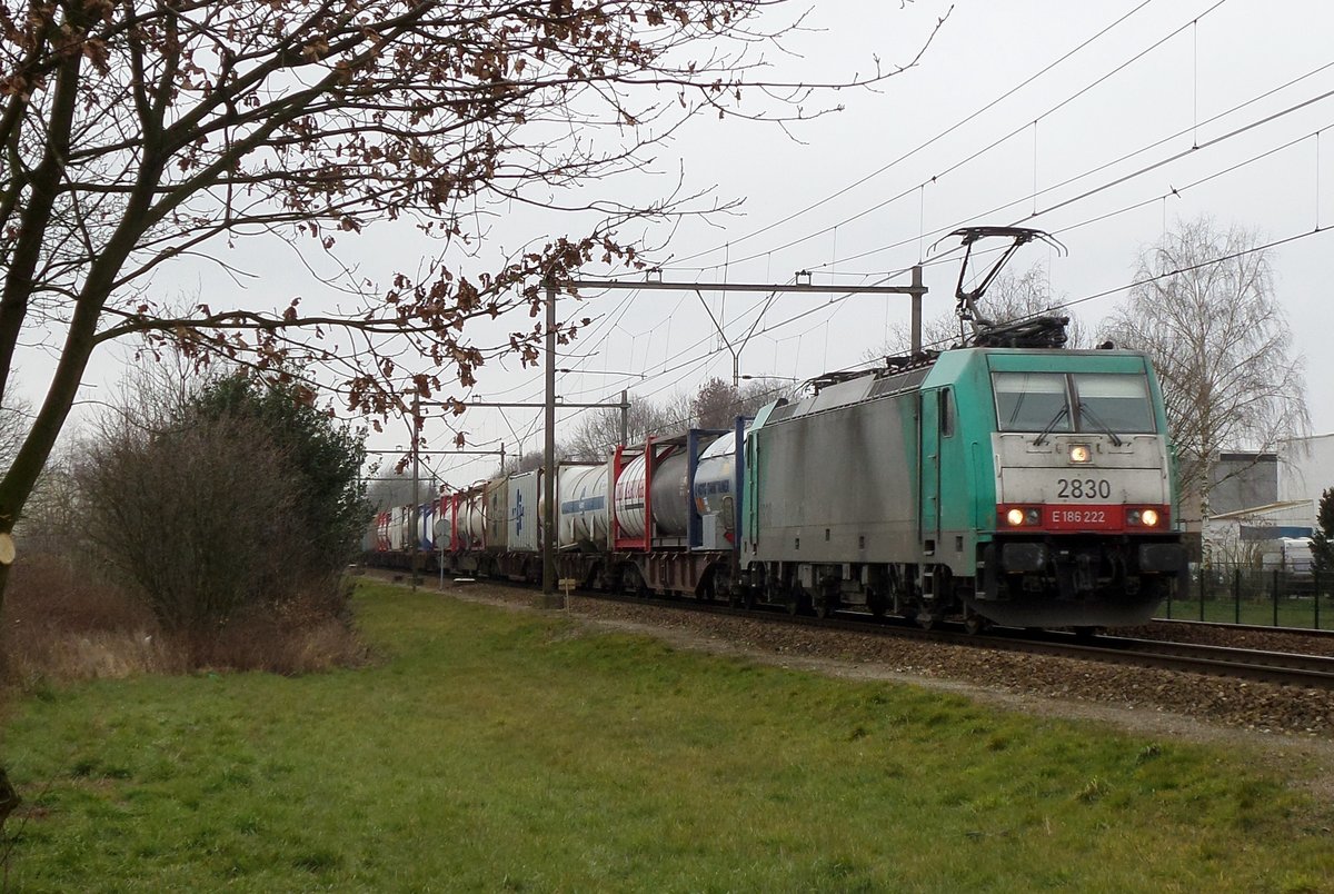 CoBRa 2830 durchfahrgt am 24 Februar 2016 Wijchen.