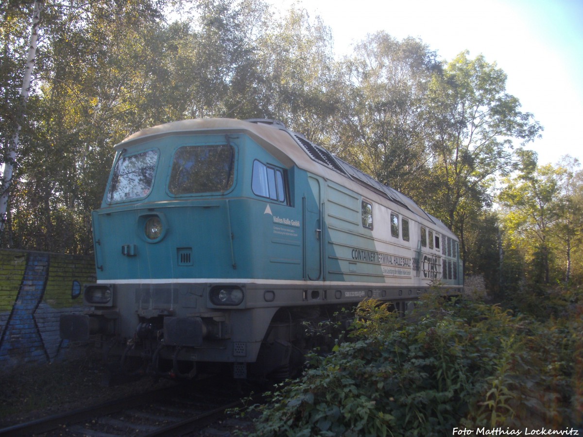 CTHS 232 002 abgestellt kurz vor dem Saalehafen in Halle (Saale) am 4.10.14