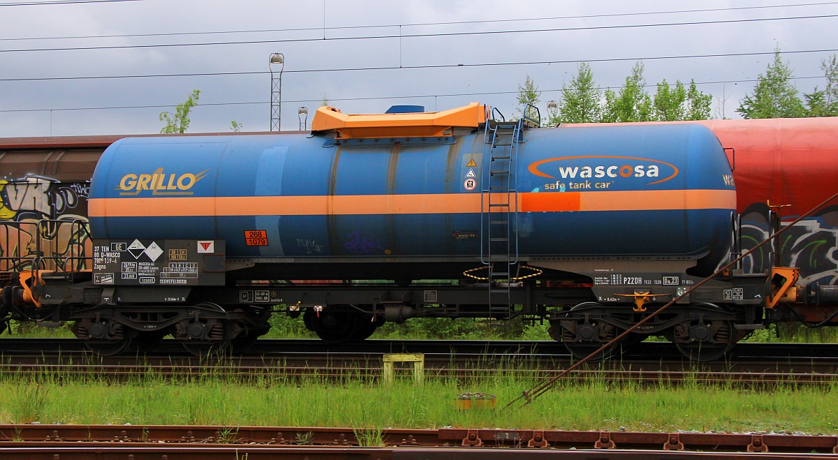 D-WASCO 37 80 7809 139-4 Gattung Zagns Volumen 53900l beladen mit 268/1079 SCHWEFELDIOXID. Pattburg 13.05.2022