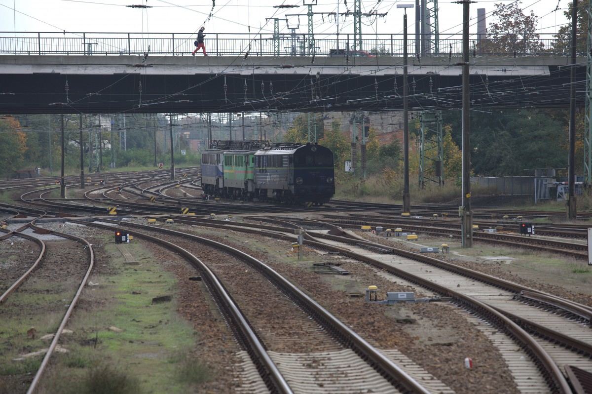 Das �stliche Gleisvorfeld des Bahnhofes Cottbus. 17.10.2014 10:53 Uhr.