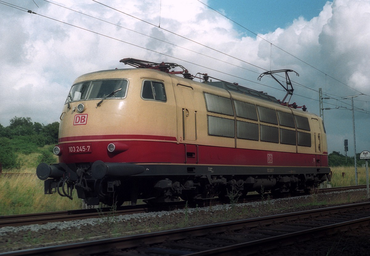 DB 103 245-7 Flensburg-Weiche 11.07.1998