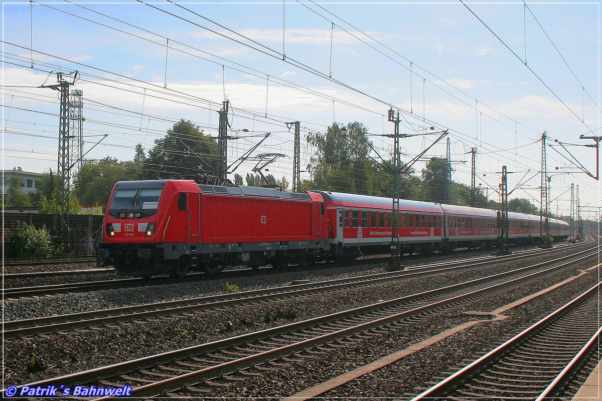 DB 147 004 mit IRE 4276 nach Hamburg Hbf
am 06.09.2019 in Hamburg-Harburg