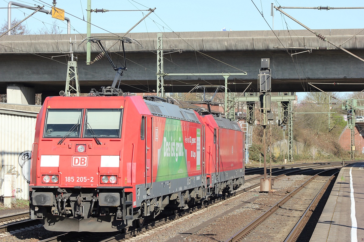 DB 185 205  Wir sind grün  HH-Harburg 03.04.21