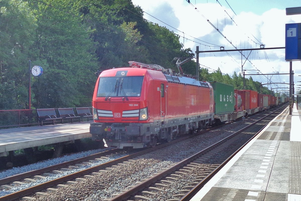 DB 193 304 durchfahrt Dordrecht-Zuid am 24 Augustus 2018.