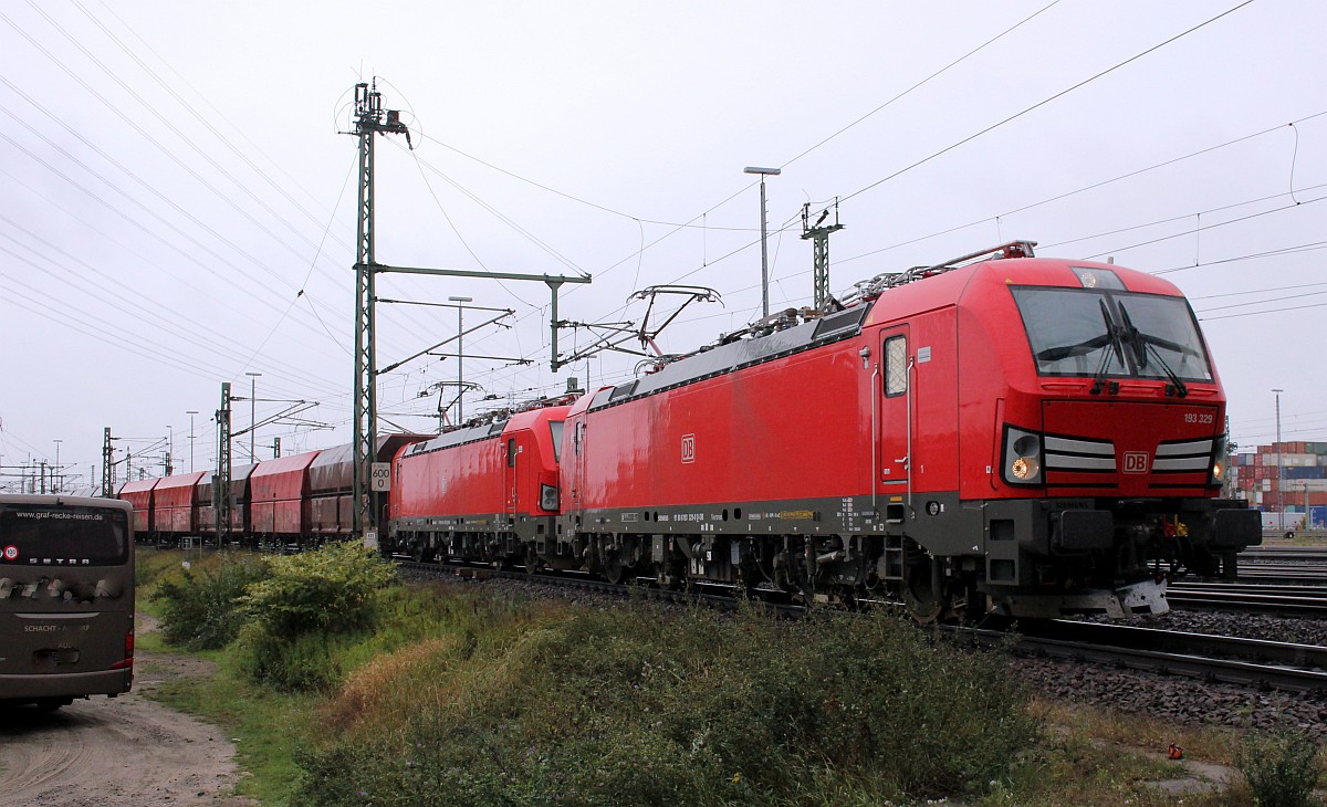 DB 193 329-0(REV/MMAL/04.05.18) und 193 322-5(REV/MMAL/16.04.18) Altenwerder/Waltershof 12.09.18