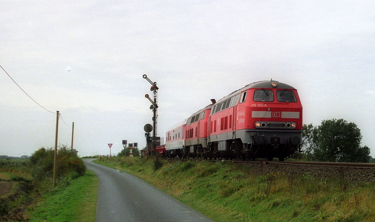 DB 215 902 + 218 192 Lehnshallig 15.09.2007