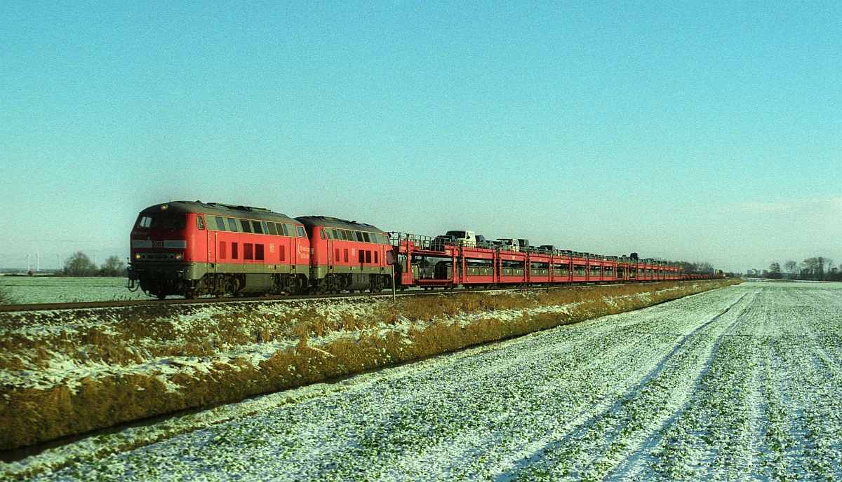 DB 215 903 + 904 Südergotteskoog 17.12.2005