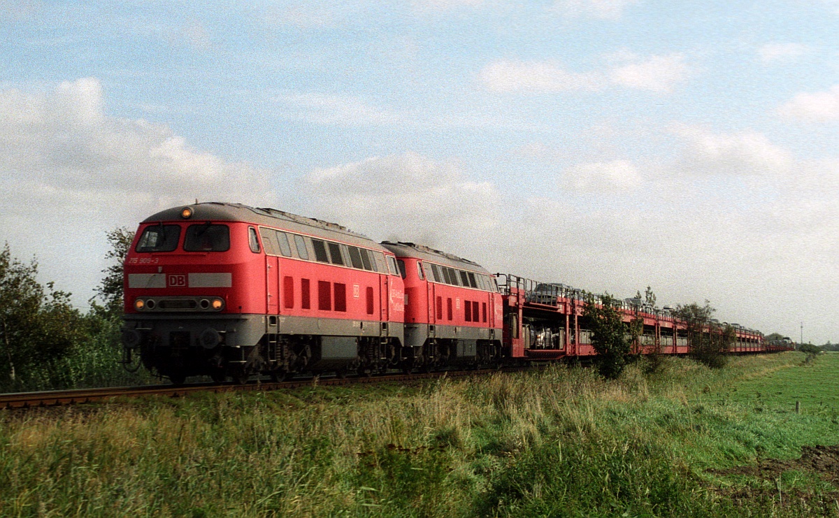 DB 215 909 + 908 Bü Pohnshalligweg 15.09.2007 