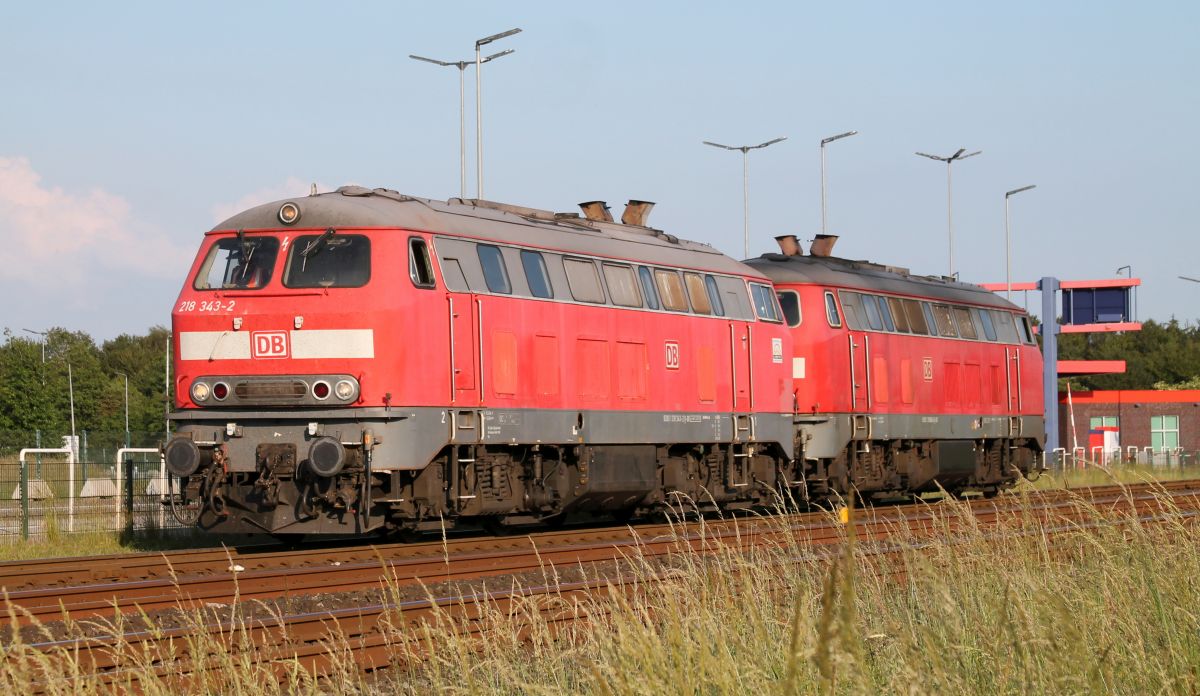 DB 218 343-2 und 366-3 Niebll 17.06.2019