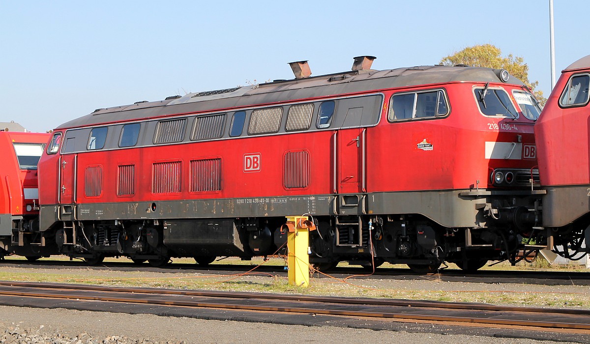 DB 218 436-4, REV/HB X/12.10.2018, Niebüll 15.10.2018