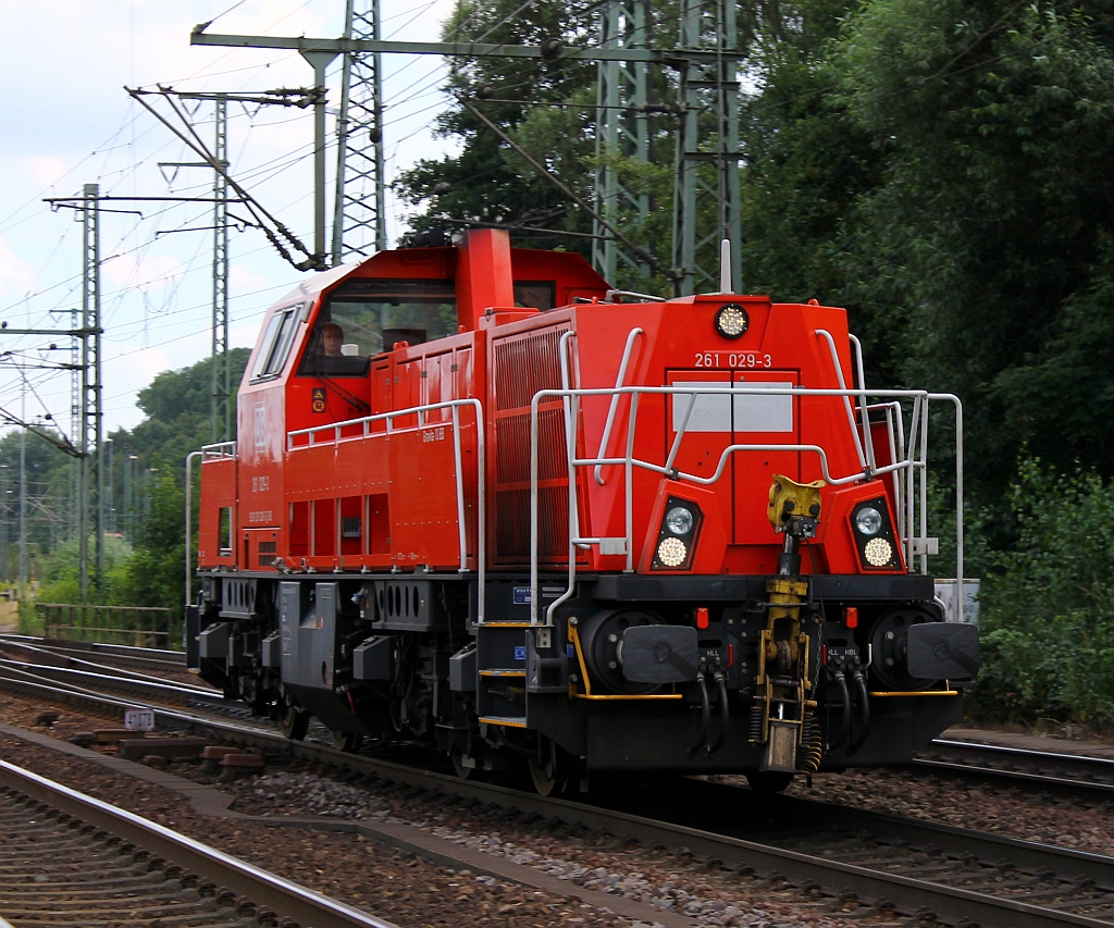 DB 261 029-3 im Standardportrait aufgenommen in HH-Harburg. 06.08.2013