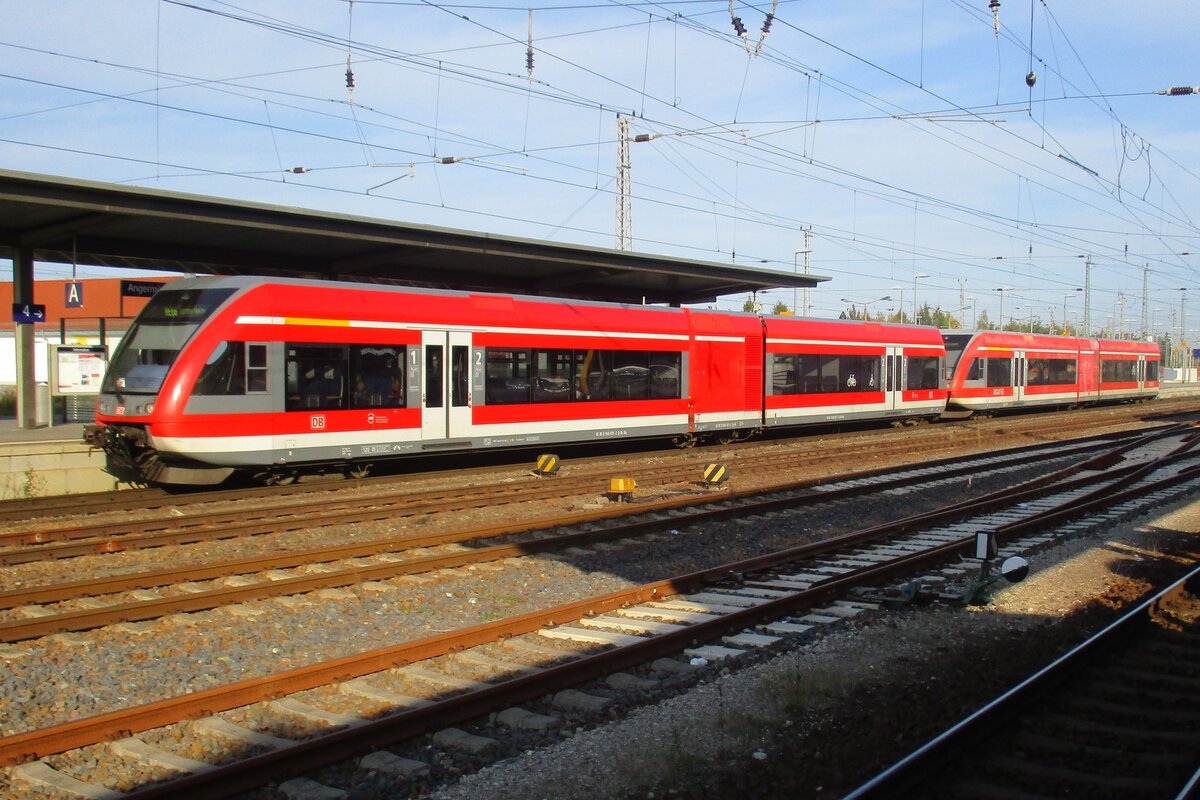 DB 646 021 treft am 19 September 2018 in Angermünde ein.