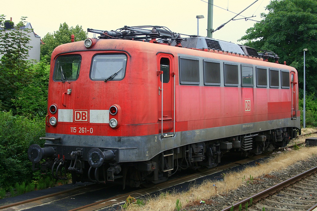 DB E10 261/ 110 261-5 , ab 2008 115 261-0, Alter 56 Jahre 5 Monate, Neumünster 05.07.2012