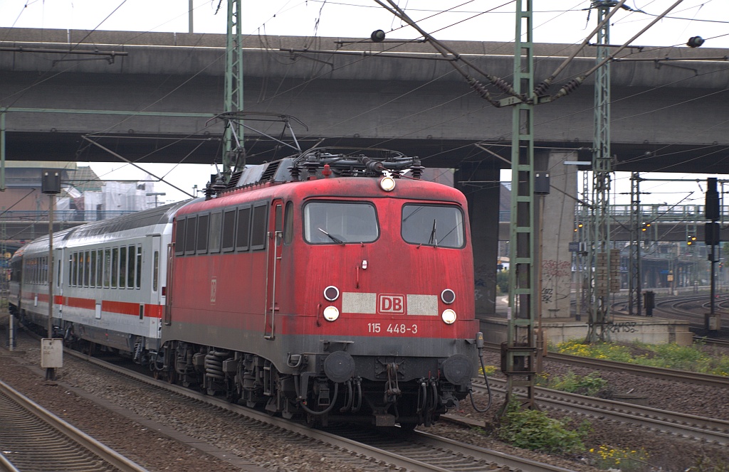 DB E10 448/ 110 448-8/ ab 2005 115 448-3 Alter 51 Jahre 10 Monate, z-gestellt 01.2019, Hamburg-Harburg 02.10.2010