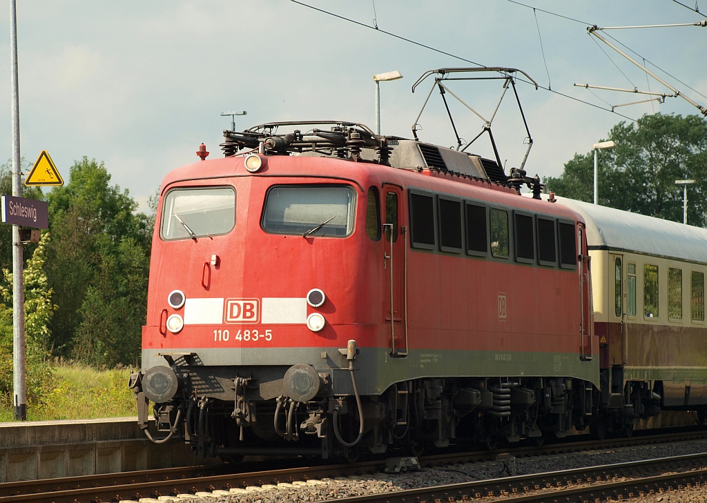 DB E10 483/ 110 483-5 Schleswig 28.08.2011