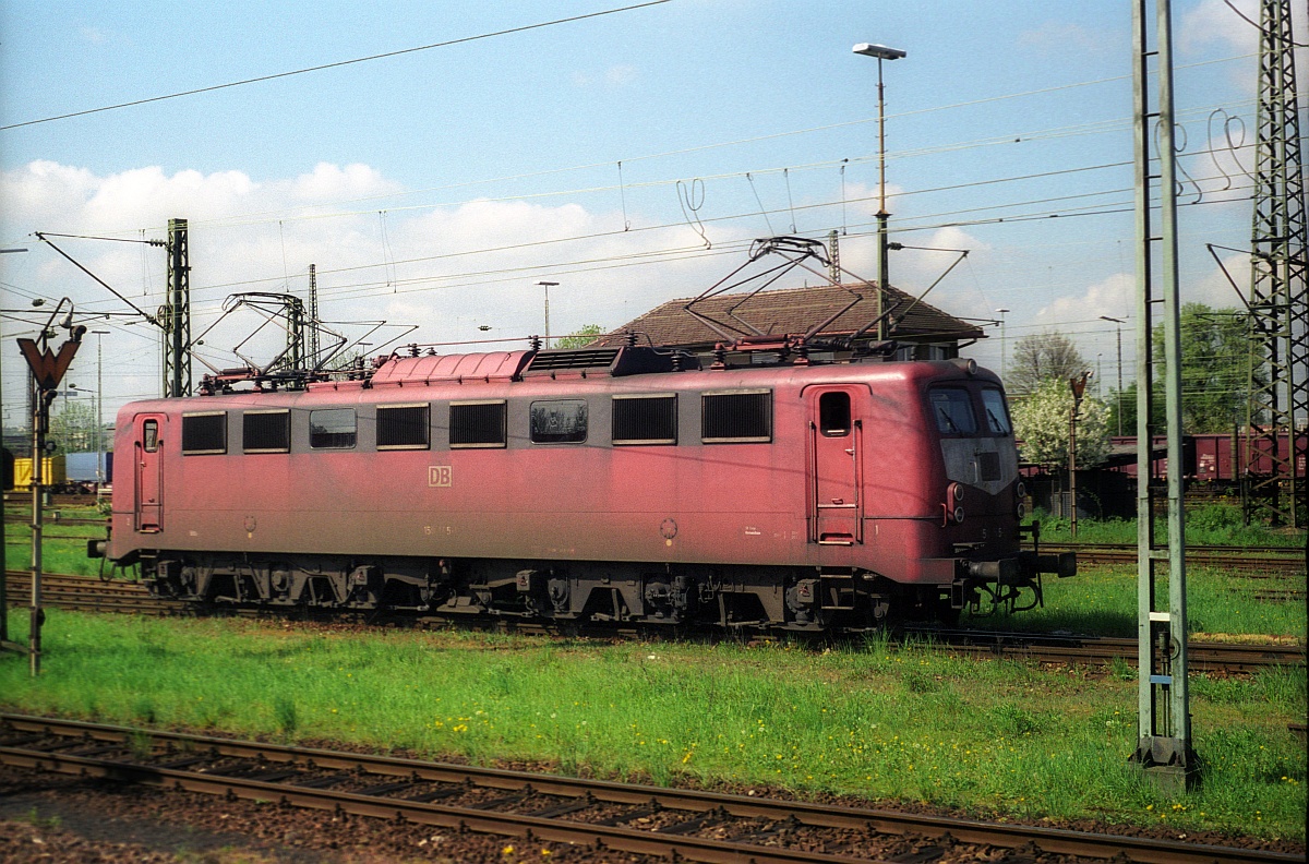 DB E50 145/150 145-1 aufgenommen im Zuge einer Besichtigungstour im Bw Kornwestheim am 25.04.2000 (Bearb: M.Steiner, (C) D.Schikorr)