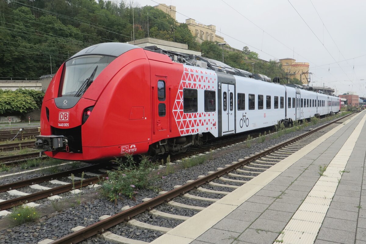 DB Regio Süd-West 1440 005 steht am 22 September 2022 in Koblenz Hbf.