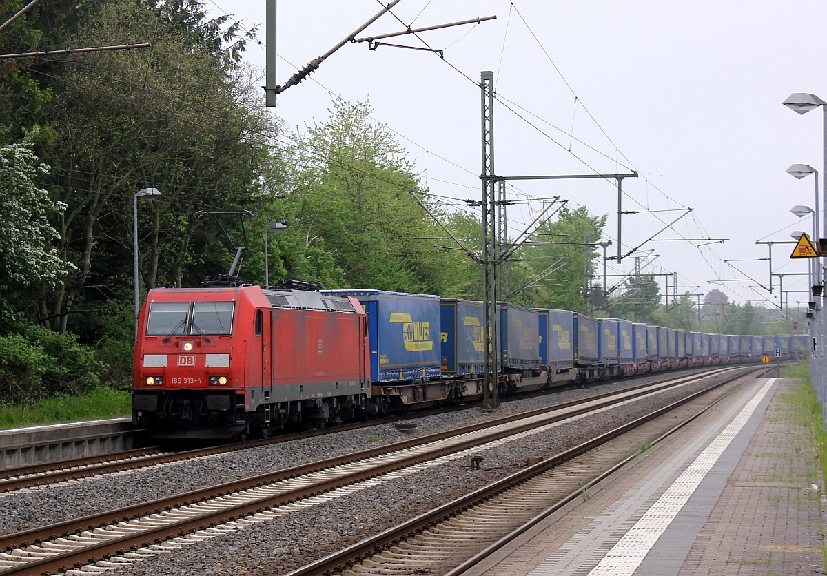 DBC 6185 313-4 mit dem 42712 oder LKW Walter Ganzzug auf dem Weg nach Dänemark. Schleswig 19.05.2017