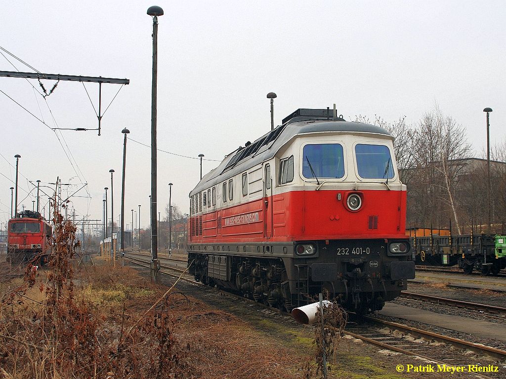 DBSRP 232 401 abgestellt in Berlin-Lichtenberg / Nöldnerplatz am 20.02.2015