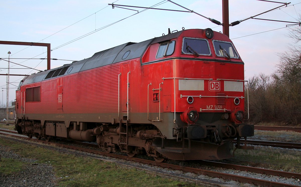 DBSSC/RSC Litra Mz 1459-2 in DB verkehrsrot abgestellt im dänischen Pattburg/DK. 31.12.2019